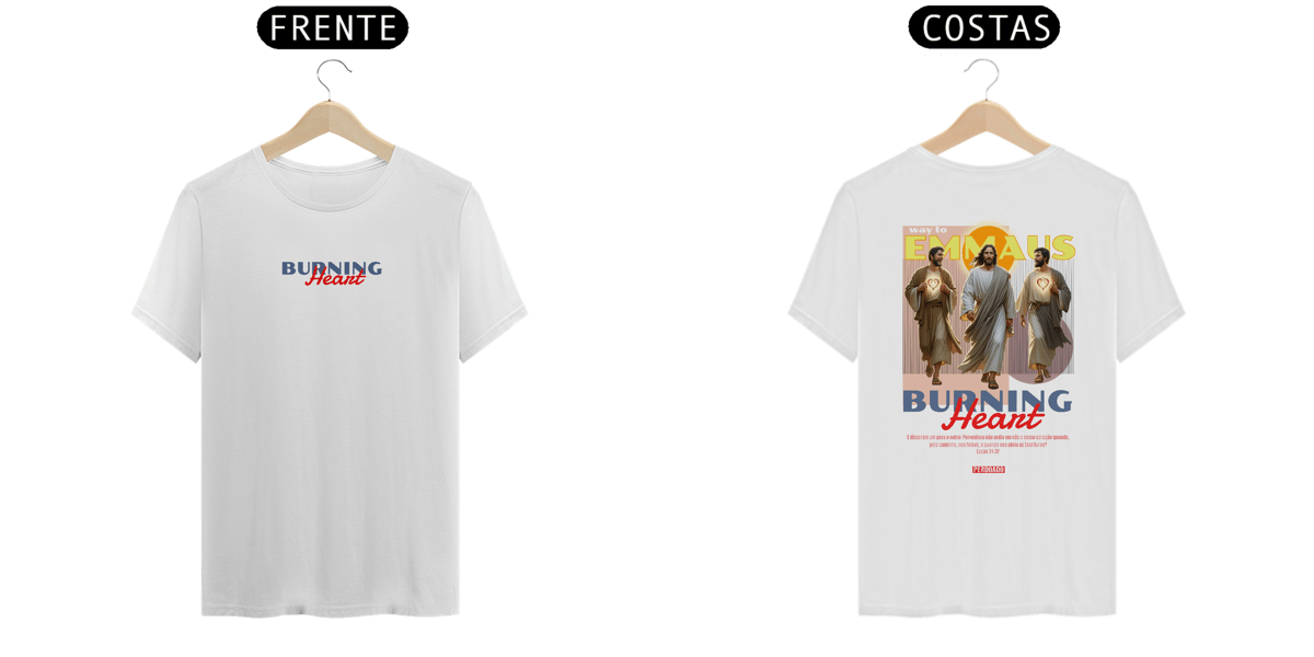 Nome do produto: 0029 - Camiseta Unissex Burning Heart