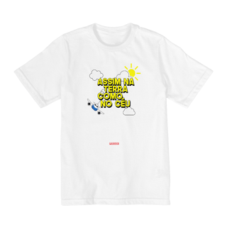 Nome do produto 0010k - Camiseta Infantil Como no céu