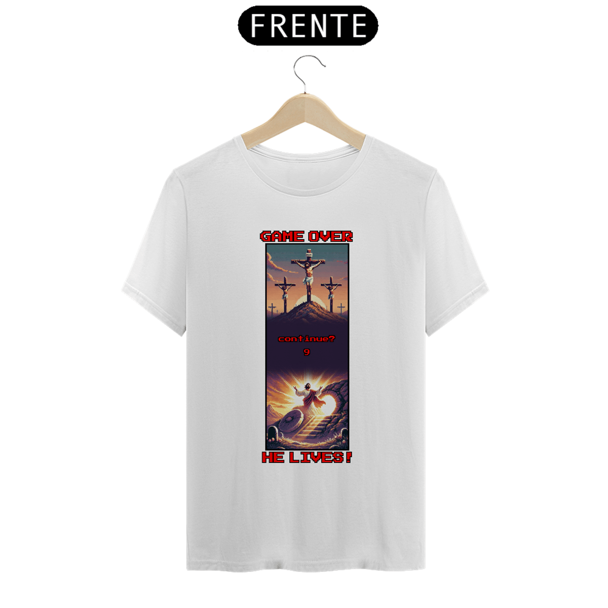 Nome do produto: 0008 - Camiseta Unissex Game Over
