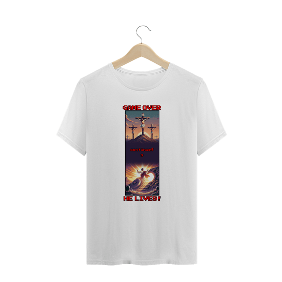 0008PS - Camiseta PlusSize Game Over