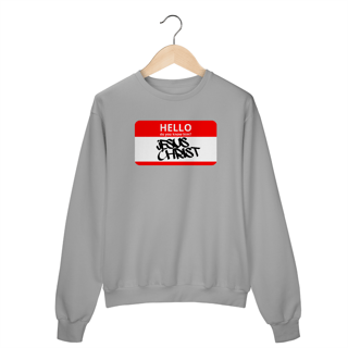 Nome do produto 0024M - Moletom Unissex Hello