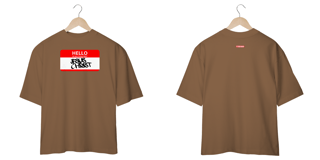 Nome do produto 0024OS - Camiseta Oversized Hello