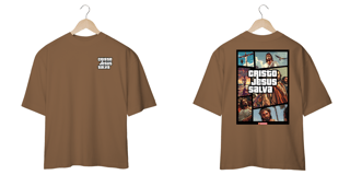 Nome do produto 0043OS - Camiseta Oversized CJS Frente e Verso