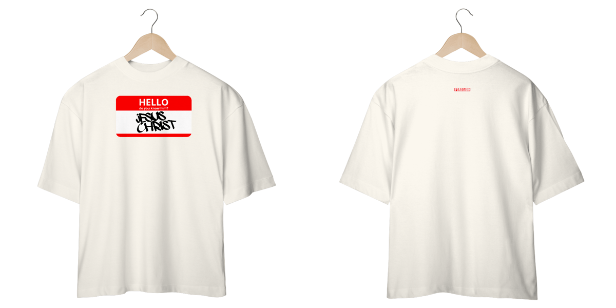 Nome do produto: 0024OS - Camiseta Oversized Hello
