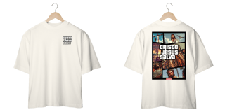 Nome do produto 0043OS - Camiseta Oversized CJS Frente e Verso