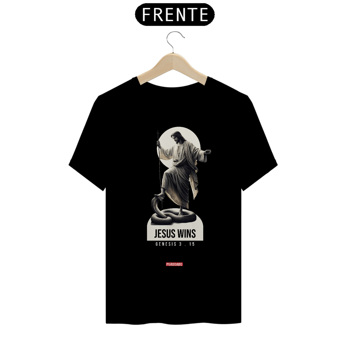 Nome do produto: 0014 - Camiseta Unissex Jesus Wins