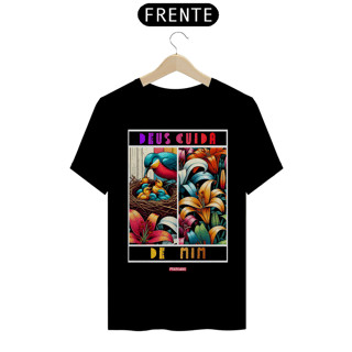 Nome do produto 0017 - Camiseta Unissex Deus Cuida de Mim
