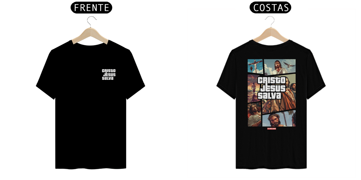 Nome do produto: 0043 - Camiseta Unissex CJS Frente e Verso