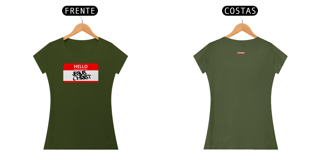 Nome do produto 0024B - Camiseta Feminina Babylong Hello