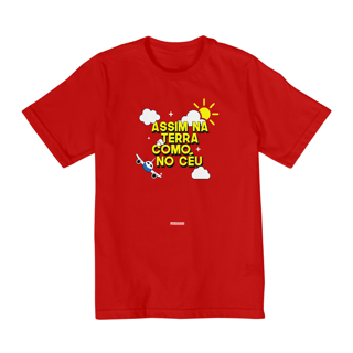 Nome do produto 0010k - Camiseta Infantil Como no céu