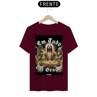 Nome do produto 0019 - Camiseta Unissex Em Tudo Dai Graças