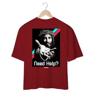 Nome do produto 0036OS - Camiseta Oversized Need Help?