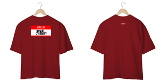 Nome do produto 0024OS - Camiseta Oversized Hello