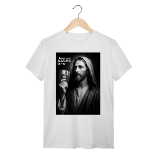 Nome do produto 0022 - Camiseta Unissex Jesus Saves Bro