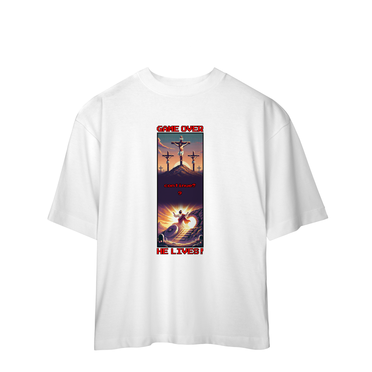 0008OS - Camiseta Oversized GameOver