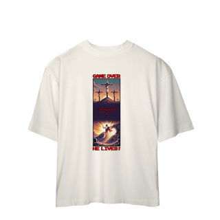 Nome do produto 0008OS - Camiseta Oversized GameOver