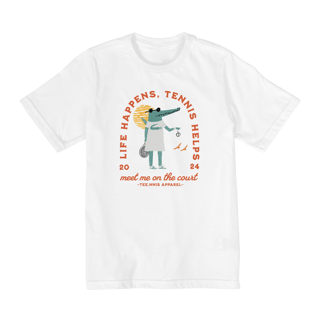 Nome do produto life happens, tennis helps - Linha Infantil (10 a 14 anos)