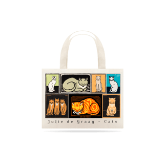 Nome do produto Ecobag Julie de Graag - Gatos coleção