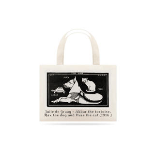 Ecobag Julie de Graag - Tartaruga, cachorro e o gato