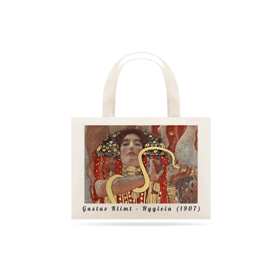 Ecobag Gustav Klimt - Higia (closeup)