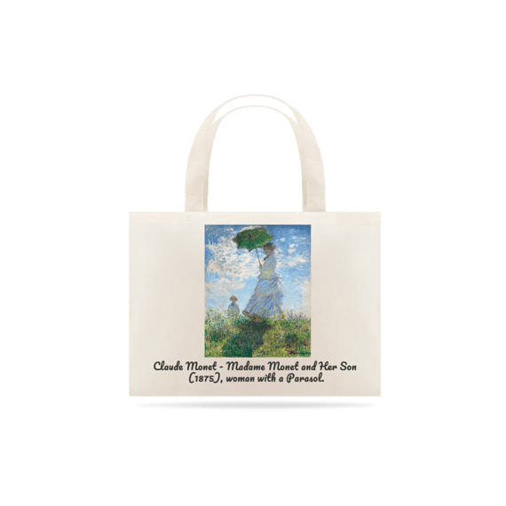 Ecobag Claude Monet - Mulher com sombrinha