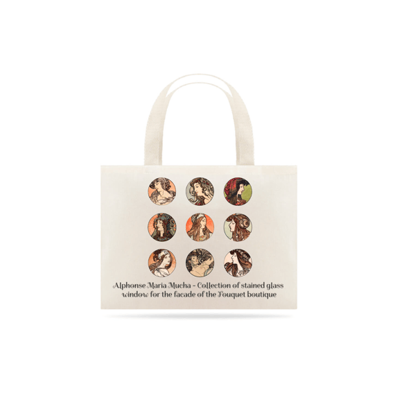 Ecobag Alphonse Maria Mucha - Vitral para fachada da boutique Fouquet Coleção