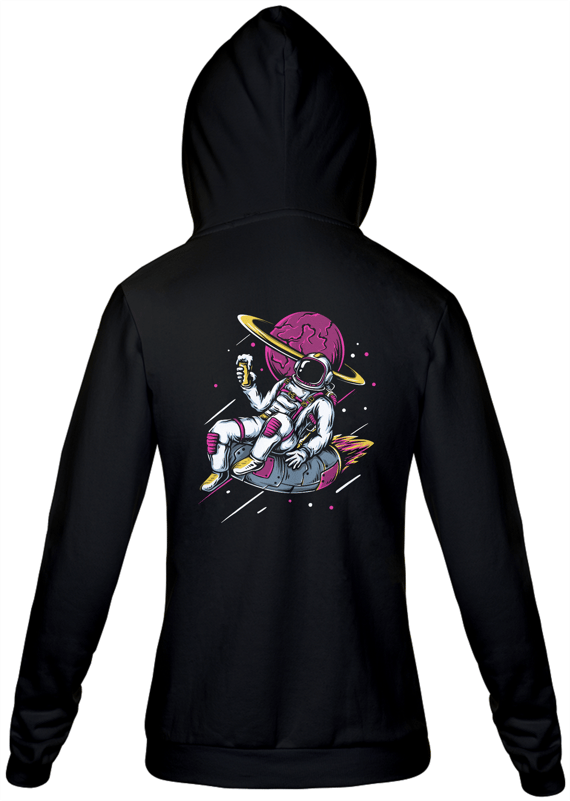 Moletom com Ziper- Viajando nas estrelas