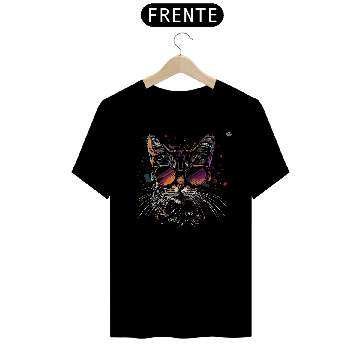 Nome do produto: Camisa Gato Artístico Wolkbe / Clássico