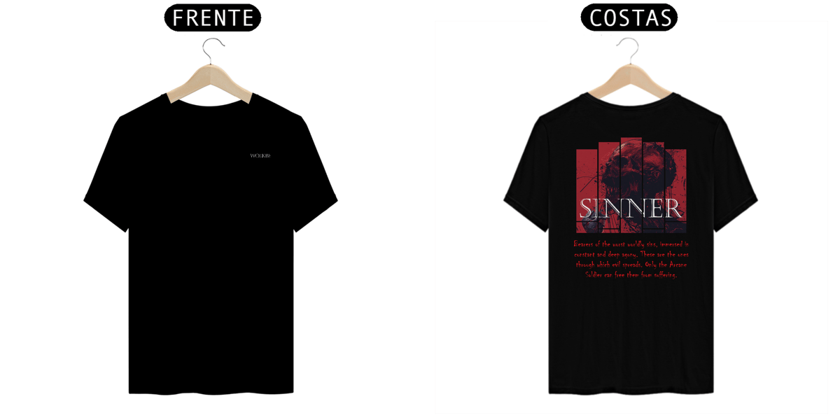 Nome do produto: Camisa Sinner Wolkbe Unisex / Clássico