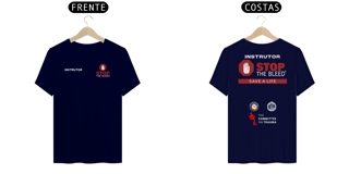 Nome do produto Instrutor Stop The Bleed coloridas 100% Algodão Premium