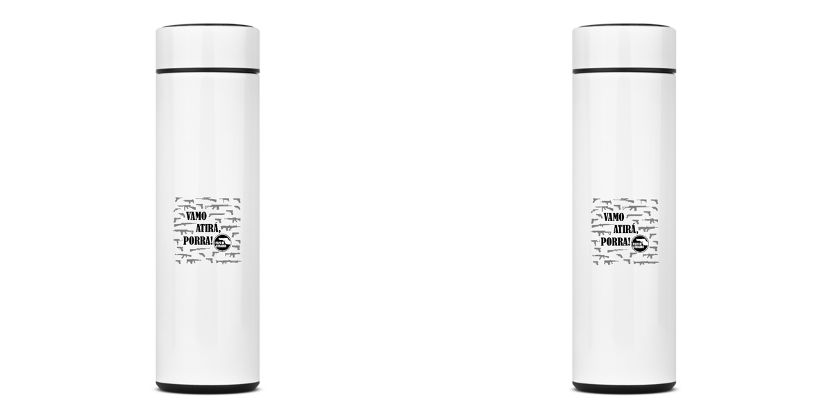 Nome do produto: Garrafa Térmica Vamo Atirá
