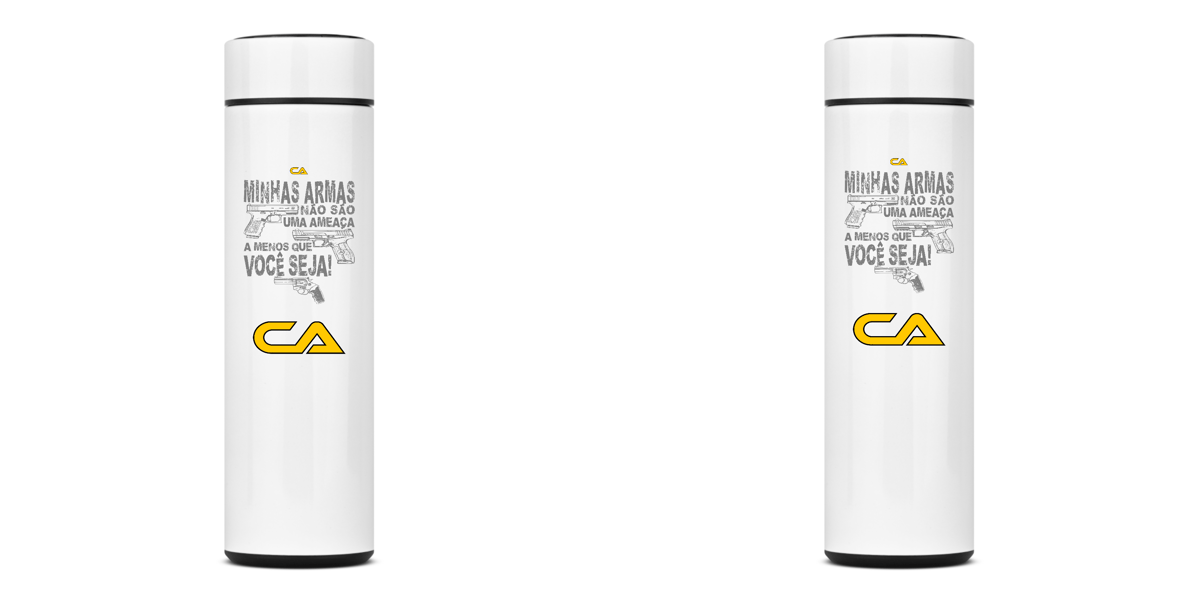 Nome do produto: Garrafa Térmica Não São Canhoto Armamentista