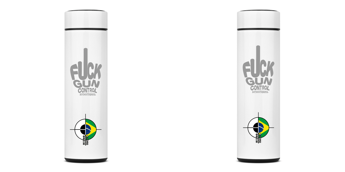 Nome do produto: Garrafa Térmica Gun Control BoyShooterBrasil