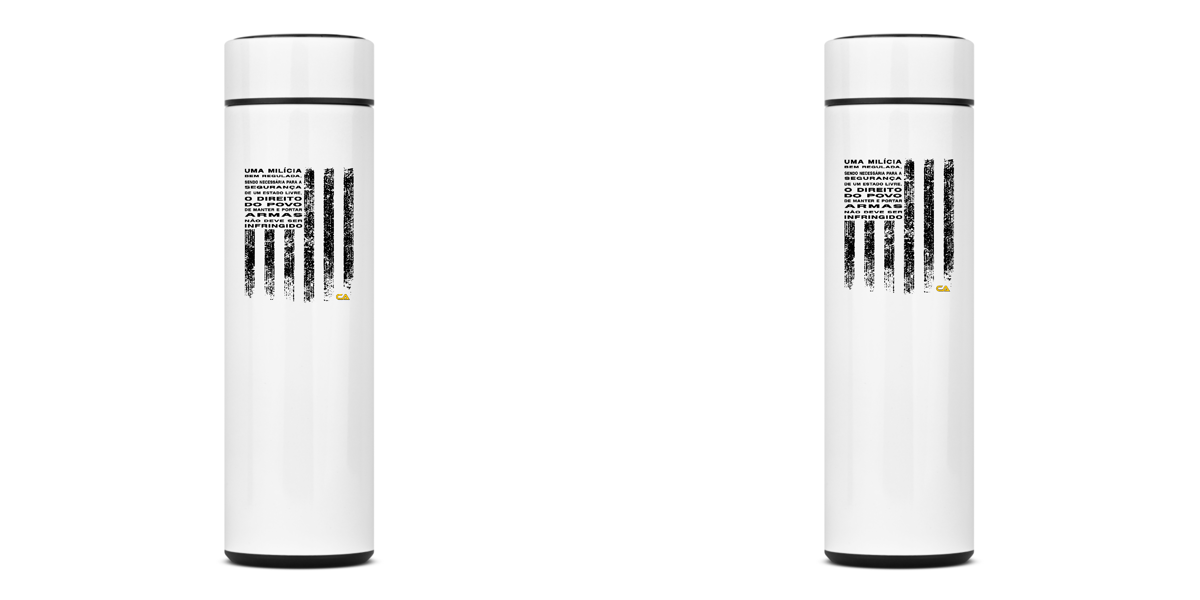 Nome do produto: Garrafa Térmica Segunda Emenda Canhoto Armamentista