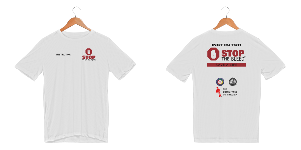 Nome do produto: Instrutor Stop The Bleed Dry Fit Branca