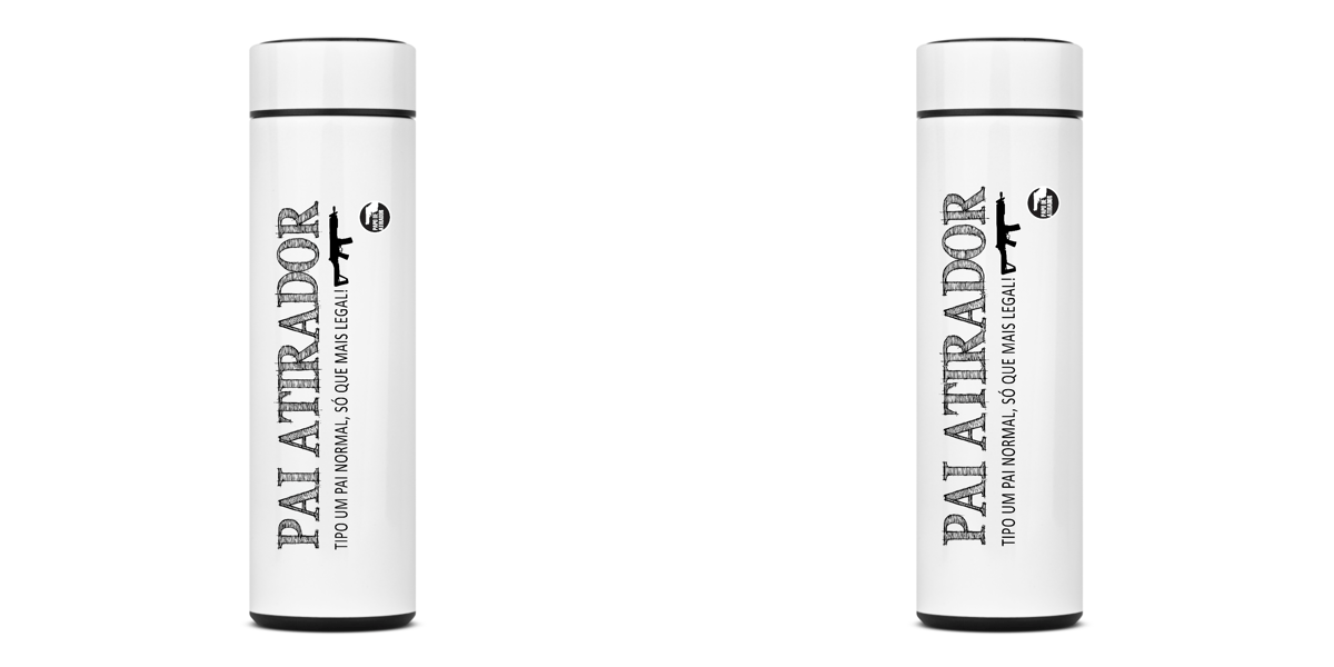 Nome do produto: Garrafa Térmica Pai Atirador Papo de Atirador