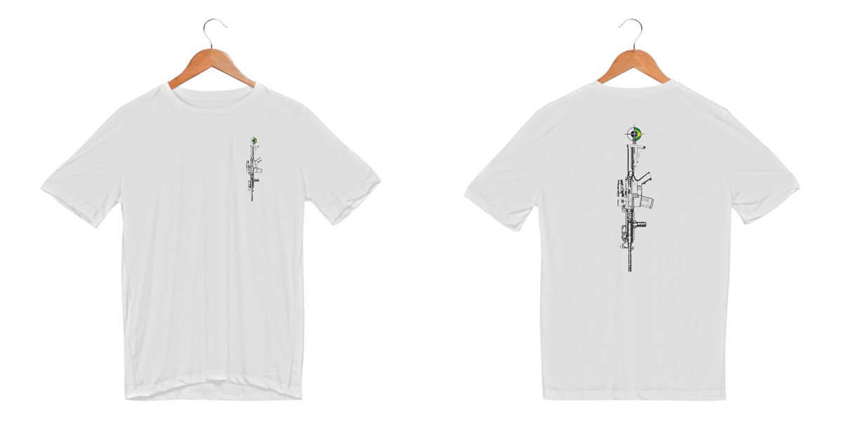 Nome do produto: Ar BoyShooterBrasil Dry Fit Branca e coloridas