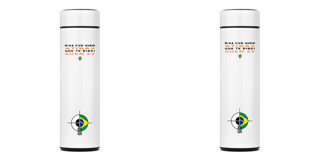 Garrafa Térmica Diga com quem Atiras BoyShooterBrasil
