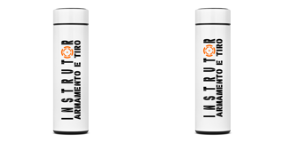 Garrafa Térmica Instrutor de Armamento e Tiro Vista na Mira