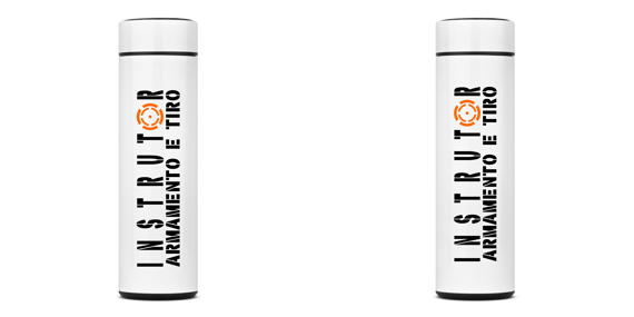Garrafa Térmica Instrutor de Armamento e Tiro Vista na Mira