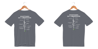 Nome do produto Anatomia da Liberdade Coloridas Dry Fit BoyShooterBrasil