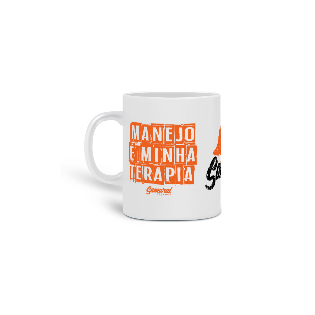 Nome do produto: Caneca Minha Terapia Samurai Caçador 