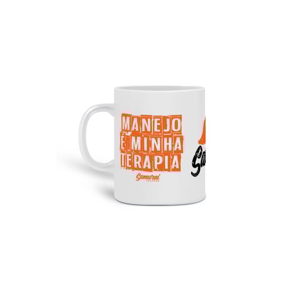 Caneca Minha Terapia Samurai Caçador 