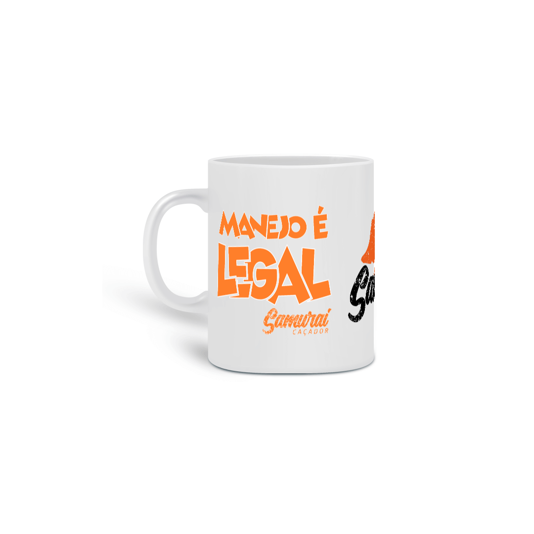 Nome do produto: Caneca Manejo é legal Samurai Caçador