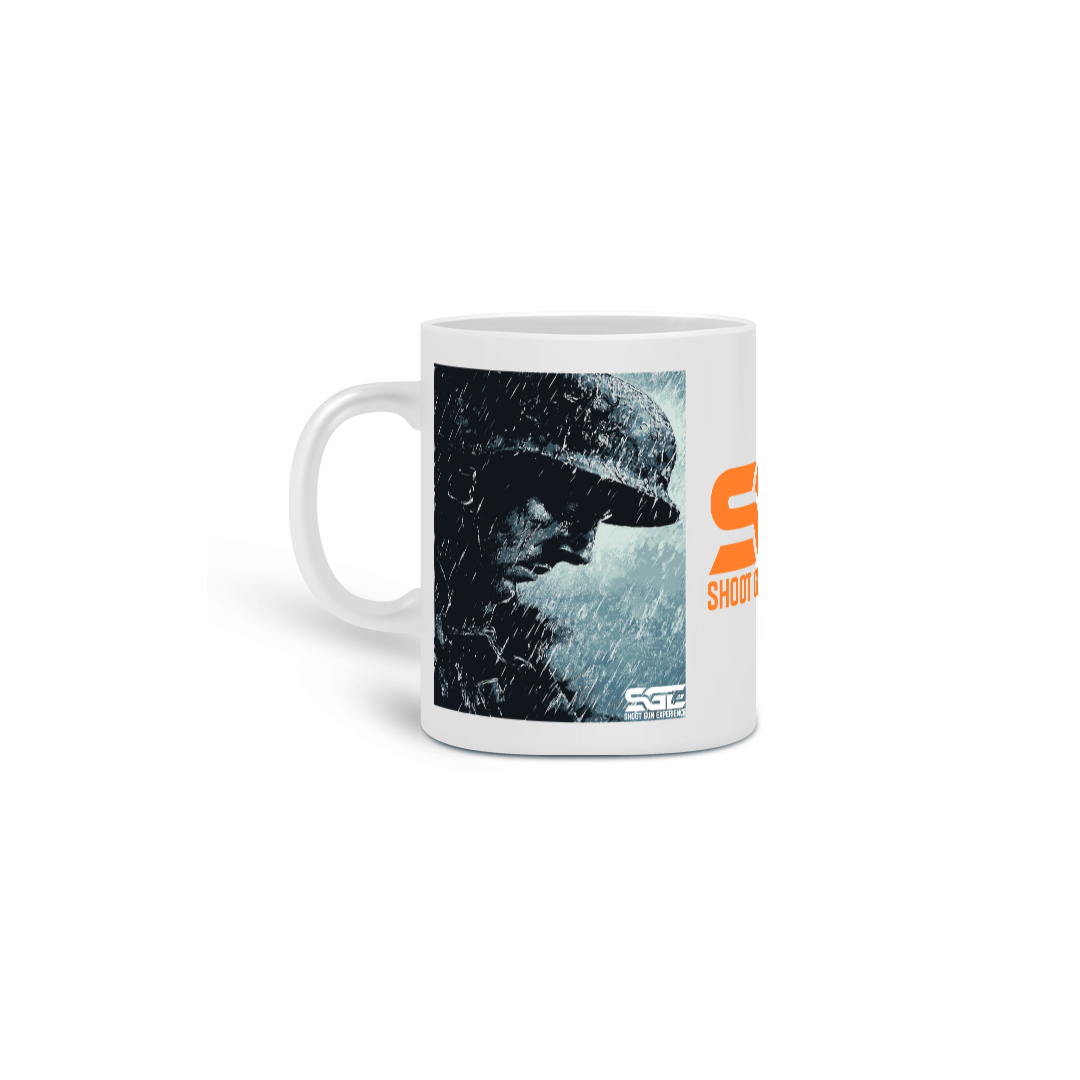 Nome do produto: Caneca Soldier in the rain Shoot Gun Experience