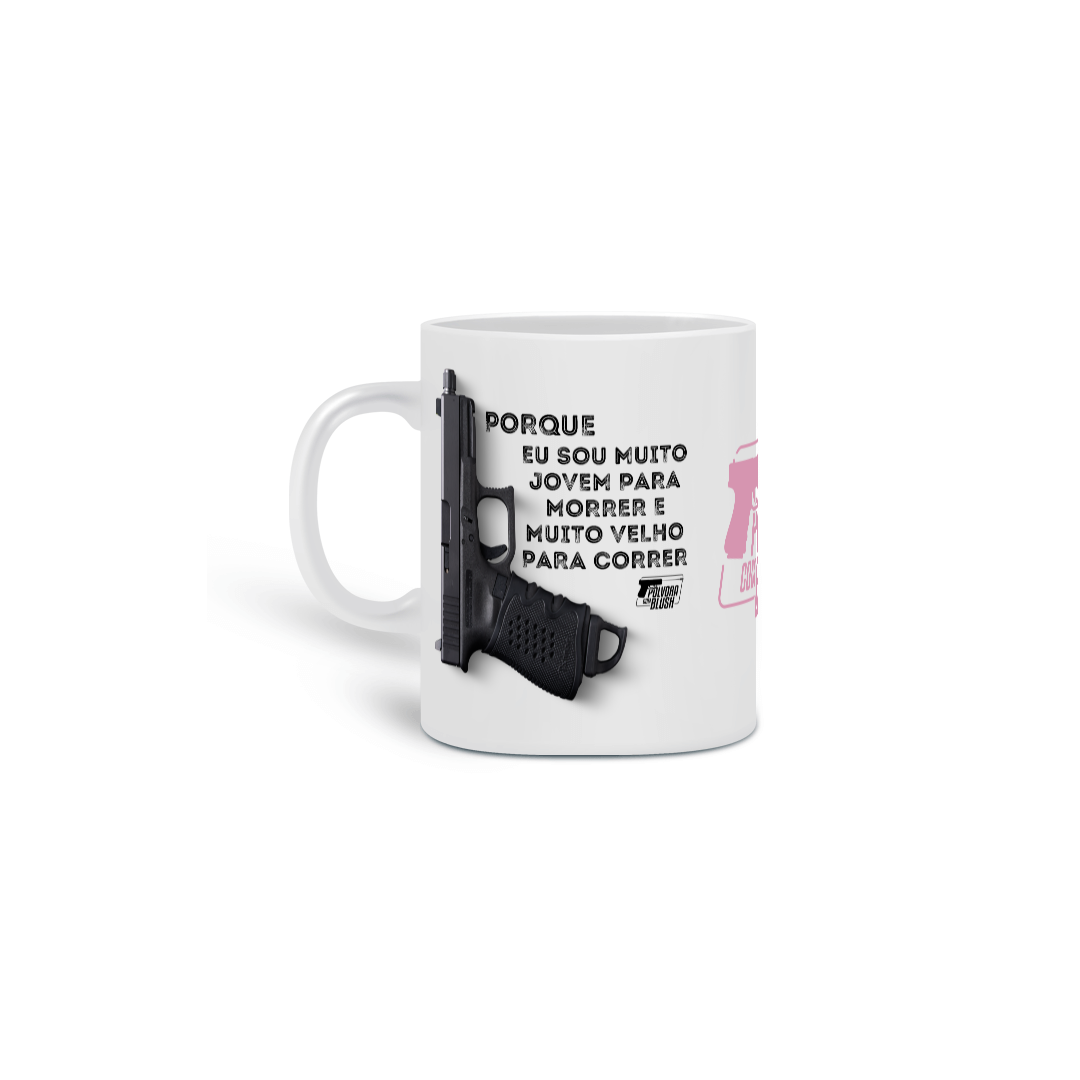 Caneca Muito Jovem Brenda Provesi Pólvora com Blush
