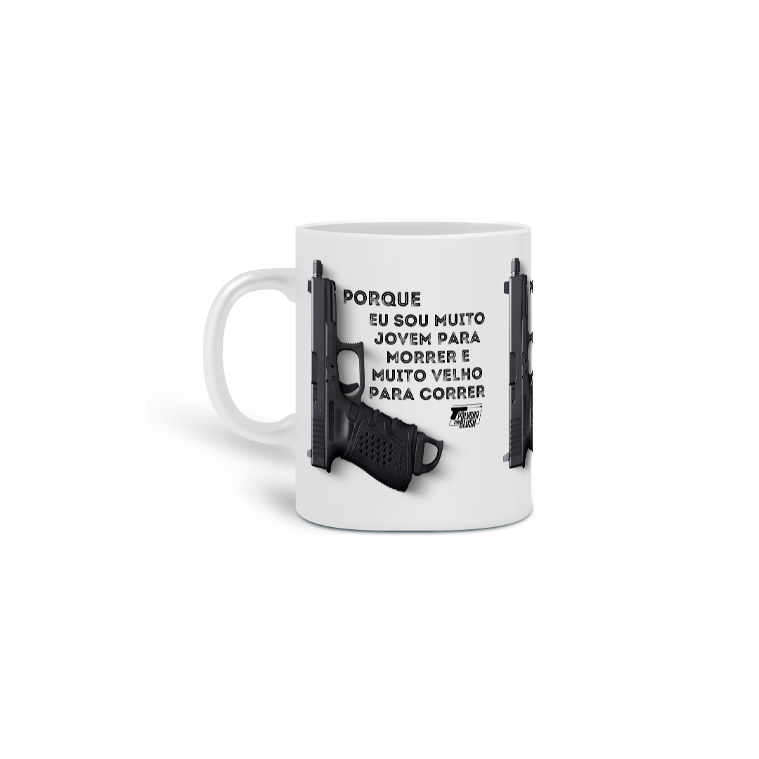Caneca Muito Jovem Brenda Provesi Pólvora com Blush