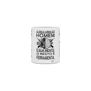Nome do produto Caneca Sua Mente Canhoto Armamentista