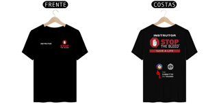 Nome do produto Instrutor Stop The Bleed coloridas 100% Algodão Premium