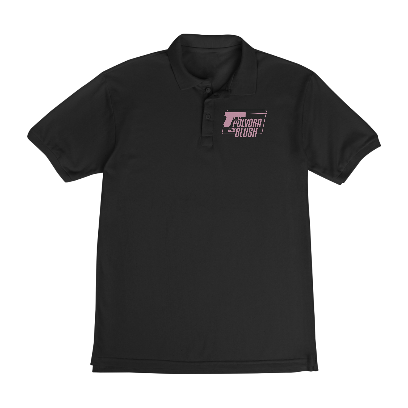 Camisa Polo Prime Pólvora com Blush